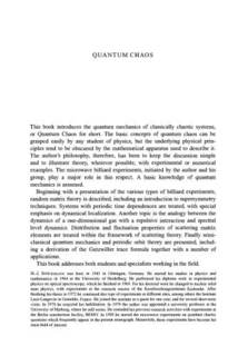 دانلود کتاب Quantum Chaos: An Introduction