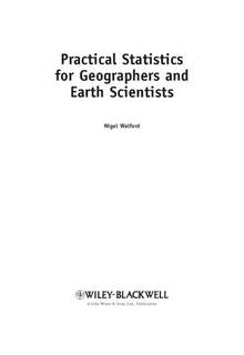 دانلود کتاب Practical Statistics for Geographers and Earth Scientists