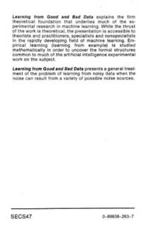 دانلود کتاب Learning from good and bad data