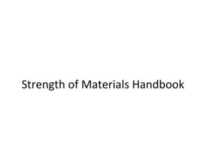 دانلود کتاب Strength of materials handbook