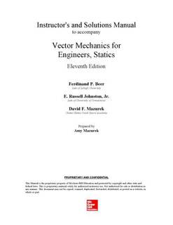 دانلود کتاب Vector Mechanics for Engineers, Statics and Dynamics – Instructor Solution Manual
