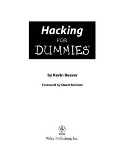 دانلود کتاب Hacking for Dummies