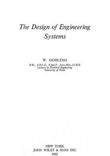 دانلود کتاب The design of engineering systems