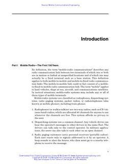دانلود کتاب Mobile Communications Engineering: Theory and Applications