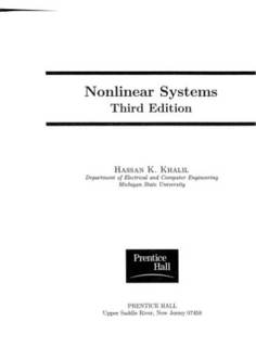 دانلود کتاب Nonlinear systems