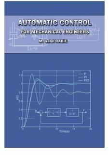 دانلود کتاب Automatic Control for Mechanical Engineers