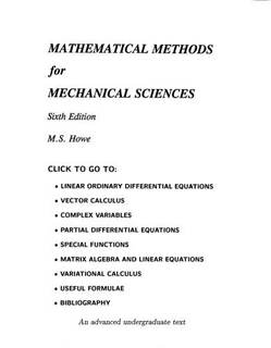 دانلود کتاب Mathematical Methods for Mechanical Sciences