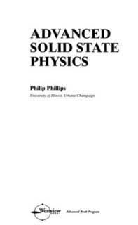 دانلود کتاب Advanced solid state physics