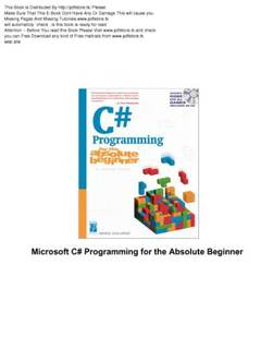 دانلود کتاب Microsoft C# Programming for the Absolute Beginner (For (Series).)