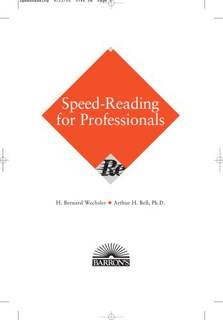 دانلود کتاب Speed Reading for Professionals