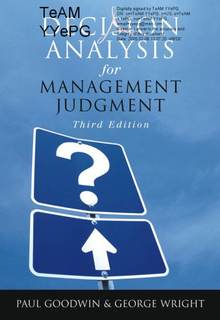 دانلود کتاب Decision Analysis for Management Judgment