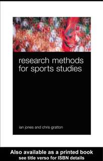 دانلود کتاب Research Methods for Sports Studies