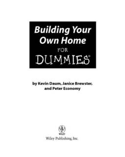 دانلود کتاب Building Your Own Home for Dummies