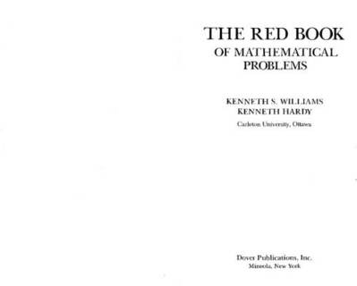 دانلود کتاب The red book of mathematical problems