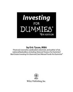 دانلود کتاب Investing For Dummies, 4th Edition