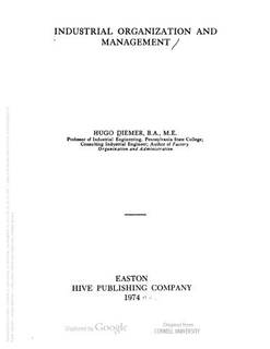 دانلود کتاب Industrial organization and management