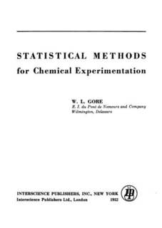 دانلود کتاب Statistical Methods for Chemical Experimentation