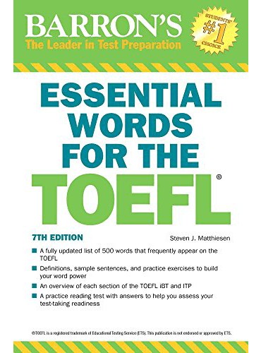 Essential Words for the TOEFL (Barron's Test Prep), 7th Edition