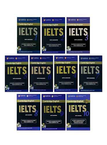 مجموعه کتاب های Ielts Cambridge 1 to 10 with Answers (IELTS Practice Tests)