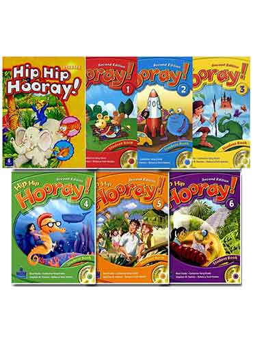 مجموعه کتاب های زبان هیپ هیپ هورِی Hip Hip Hooray second edition هفت کتاب