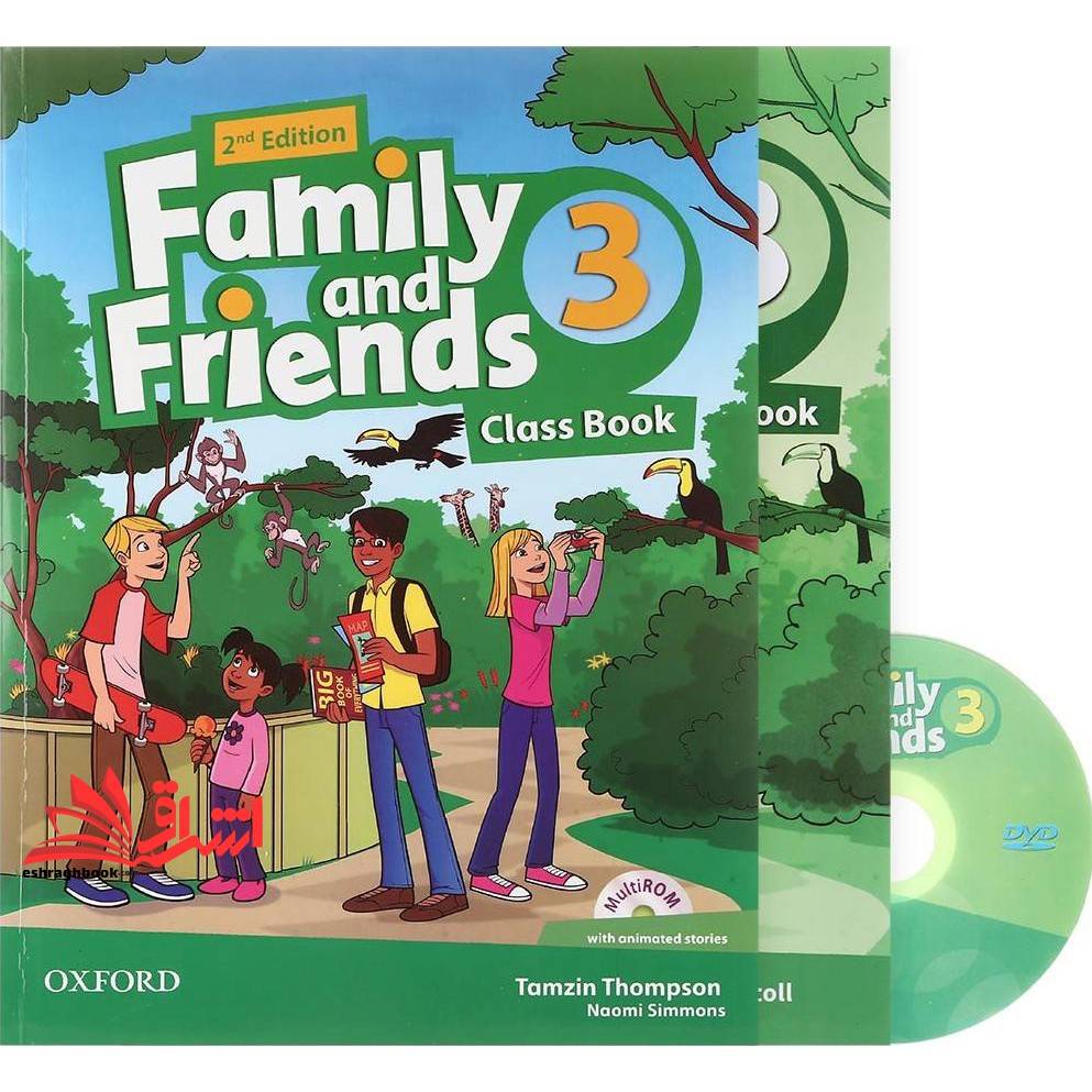 کتاب Family and Friends ۳ SB+WB+DVD ۲nd british class