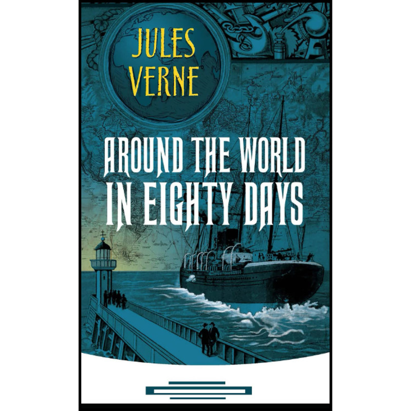 کتاب Around the World in Eighty Days  اثر  Jules Verne انتشارات Dover Publications