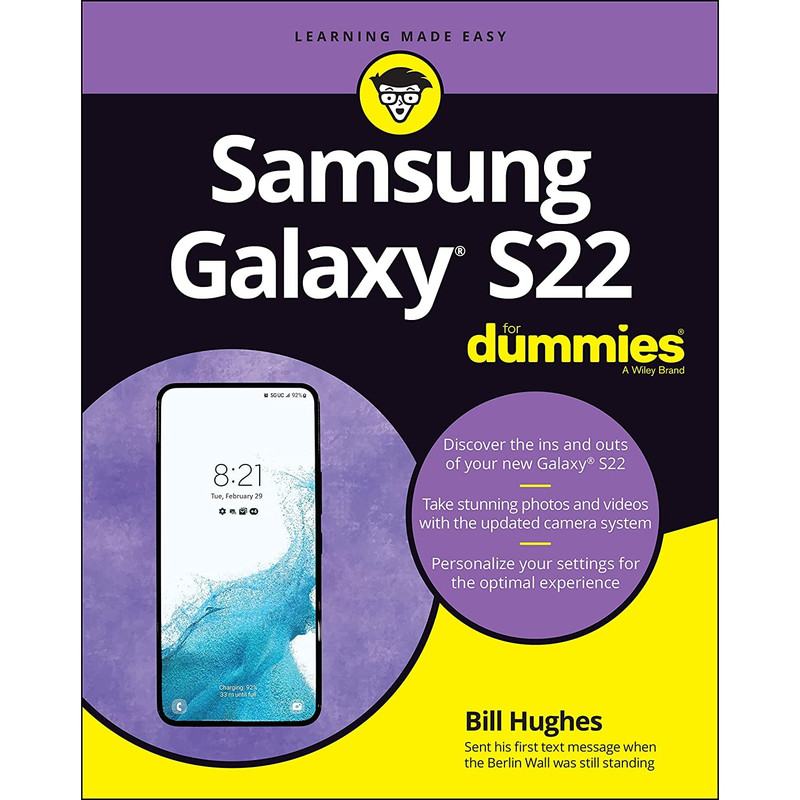 کتاب Samsung Galaxy S22 For Dummies اثر Bill Hughes انتشارات For Dummies