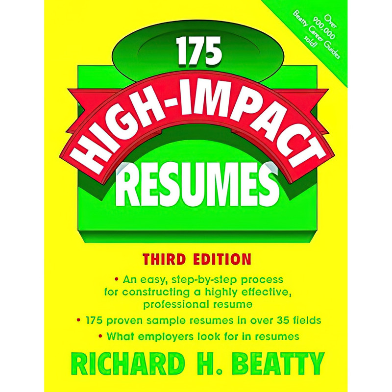 کتاب 175 High-Impact Resumes اثر Richard H. Beatty انتشارات Wiley