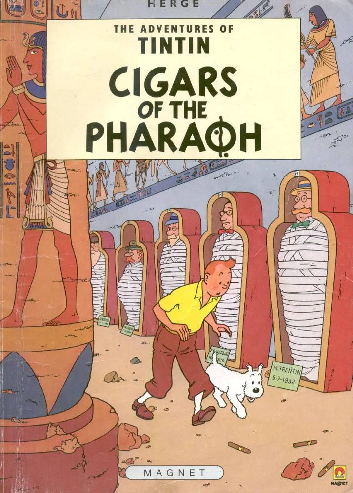 کتاب سیگارهای فرعون: ماجراهای تن تن 4 (Cigars of the Pharaoh The Adventures of Tintin 4) نسخه انگلیسی PDF | هرژه
