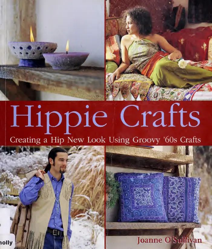 کتاب کاردستی‌های هیپی (Hippie Crafts) نسخه انگلیسی PDF | جوآن اُسالیوان
