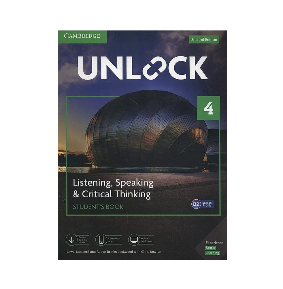 آنلاک چهار لیسنینگ اسپیکینگ اند کریتیکال تینکینگ Unlock 4 Listening Speaking and Critical Thinking Second Edition